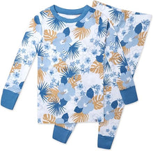 2-Piece Organic Cotton Toddler Pajama Set with Fun Print Top & Pants