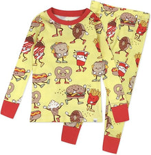 Organic Cotton 2-Piece Pajama Set for Toddlers with All-Over Print