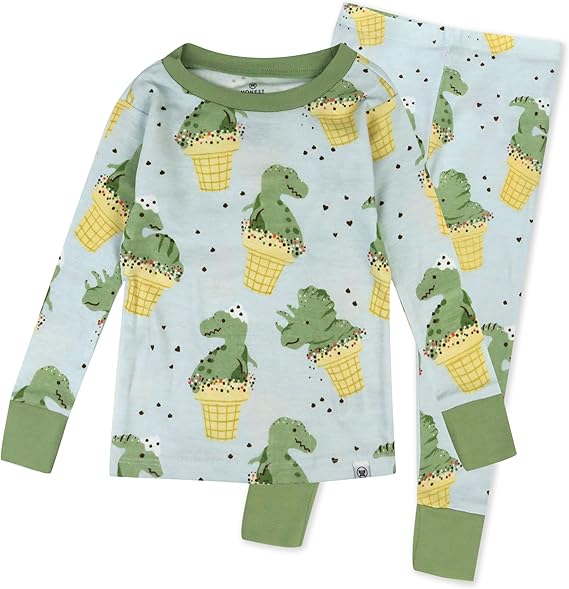 2-Piece Toddler Pajama Set with Long Sleeve Top and Pajama Pants