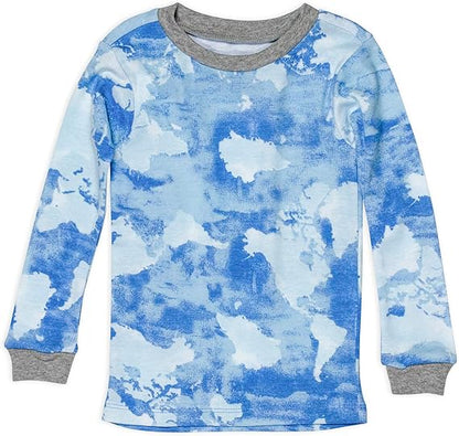 Cotton 2-Piece Toddler Pajama Set with Long Sleeve Top & Pants