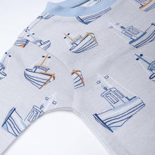 Toddler 2-Piece Pajama Set with Colorful Boat Print